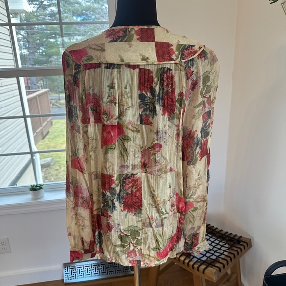Sezane Lieven Blouse Size 42 Floral - Picture 5 of 8